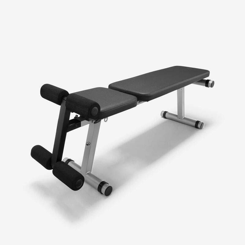 Domyos Bench 500 Banco de Musculación Plegable Inclinable y Declinable